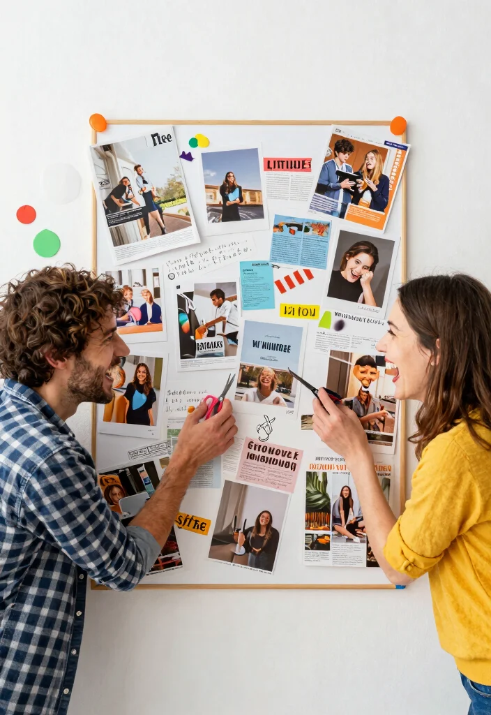 19 Two Year Anniversary Ideas That Celebrate Growth - 13. Create a Joint Vision Board 1