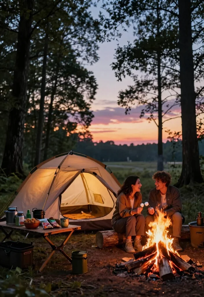19 Two Year Anniversary Ideas That Celebrate Growth - 8. Weekend Camping Trip 1
