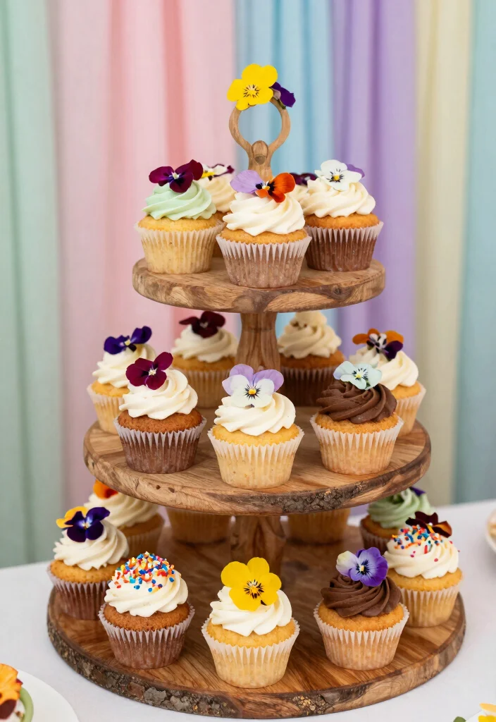 19 Wedding Dessert Table Ideas That Sweeten the Celebration - 1. Mini Vegan Cupcakes 1