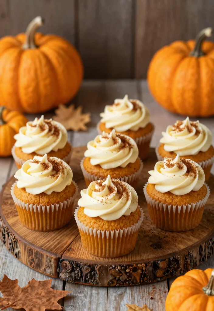 19 Wedding Dessert Table Ideas That Sweeten the Celebration - 17. Vegan Pumpkin Spice Cupcakes 1