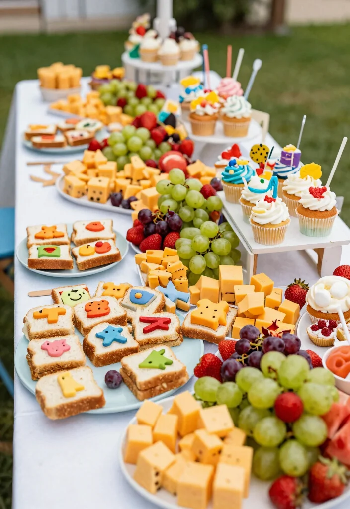 19 Wedding Grazing Table Ideas That Look Stunning - 13. Kid-Friendly Grazing: Fun and Tasty Options 1