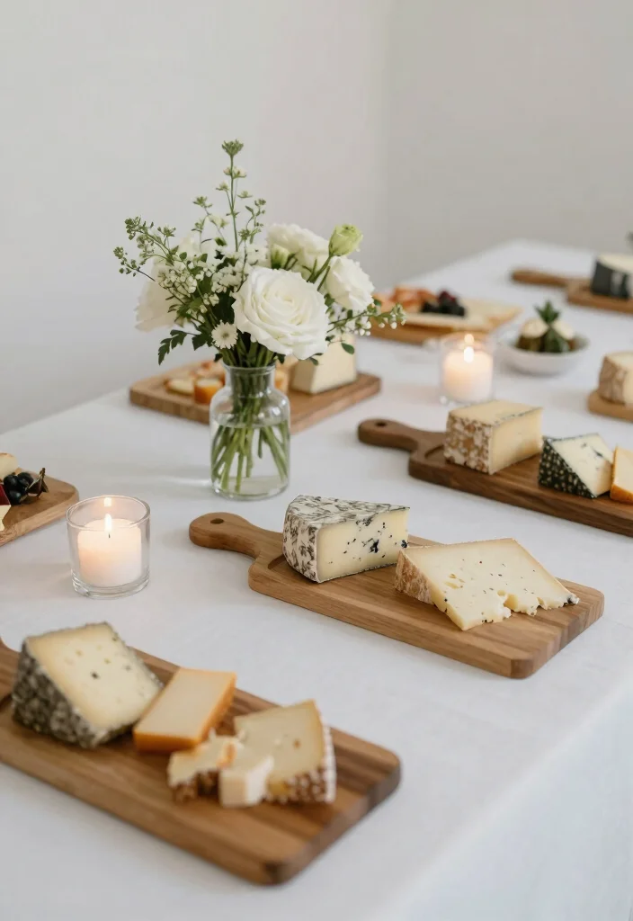 19 Wedding Grazing Table Ideas That Look Stunning - 14. Elegant Simplicity: Minimalist Approach 1