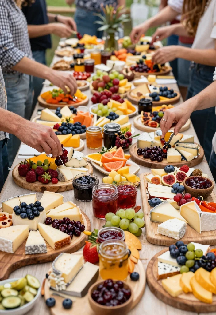 19 Wedding Grazing Table Ideas That Look Stunning - 18. Sweet and Savory: Unique Flavor Combinations 1