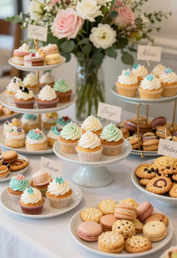 19 Wedding Grazing Table Ideas That Look Stunning - 5. Sweet Tooth Corner: Desserts Galore 1