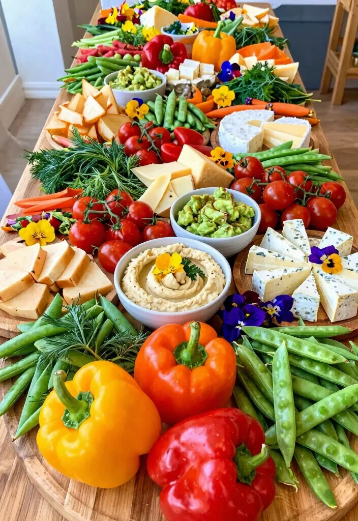 19 Wedding Grazing Table Ideas That Look Stunning - 6. Vegan Bounty: Plant-Based Options 1