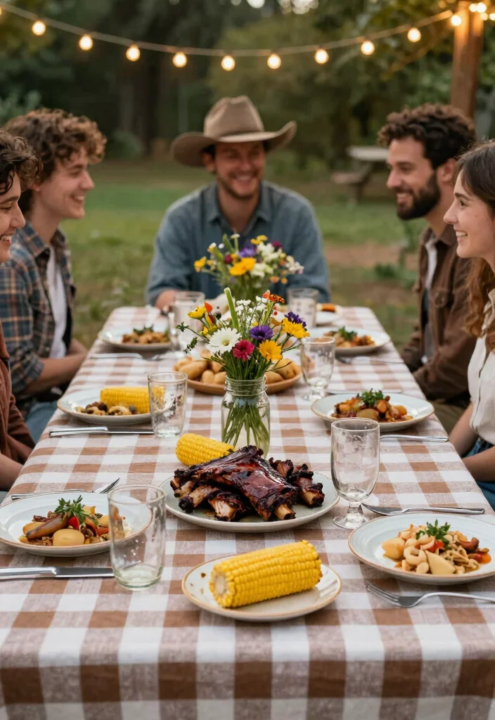 19 Western Bachelorette Party Ideas That Rock - 10. Western-Themed Dinner Party 1