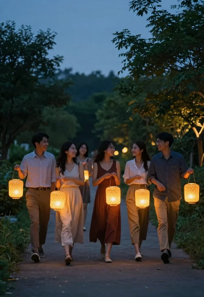 19 Western Bachelorette Party Ideas That Rock - 15. Lantern-Light Evening Walk 1