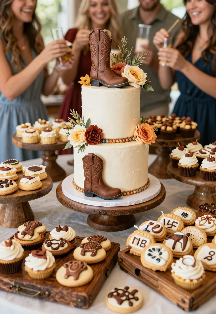 19 Western Bachelorette Party Ideas That Rock - 16. Western-Themed Cake and Desserts 1