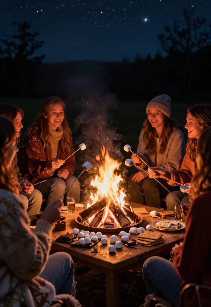 19 Western Bachelorette Party Ideas That Rock - 3. S'mores and Bonfire Night 1