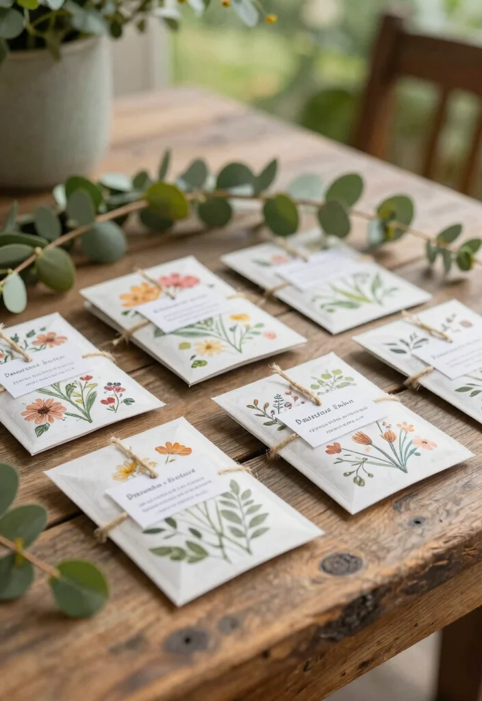 12 Cool Wedding Favors That Guests Actually Want to Take Home - 1. Seed Packets for a Flourishing Future 1