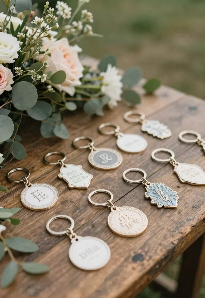 12 Cool Wedding Favors That Guests Actually Want to Take Home - 10. Personalized Keychains: Small but Significant 1