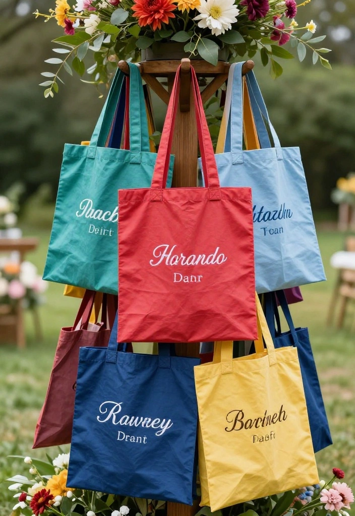 12 Cool Wedding Favors That Guests Actually Want to Take Home - 2. Reusable Tote Bags: Practical and Stylish 1