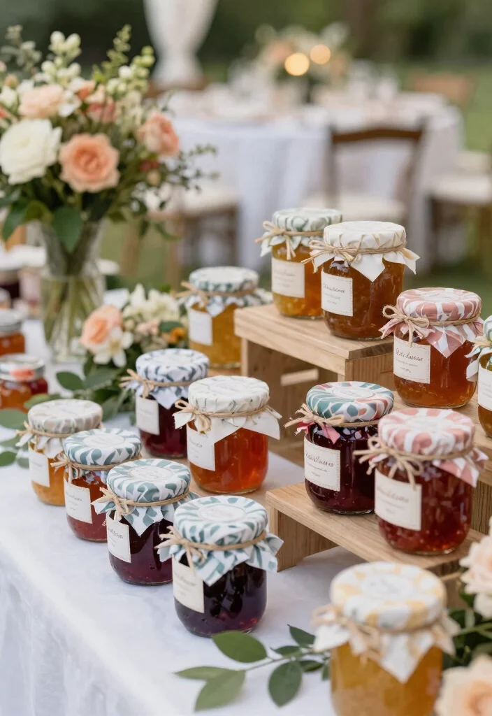 12 Cool Wedding Favors That Guests Actually Want to Take Home - 4. Homemade Jams: Sweetness in a Jar 1