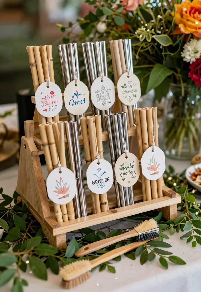 12 Cool Wedding Favors That Guests Actually Want to Take Home - 9. Sustainable Straws: Fun and Functional 1