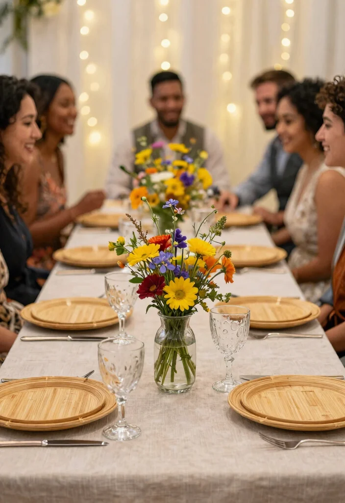 12 Key Wedding Table Decor That Photographs All Night Long - 1. Recycled Glass Centerpieces 1