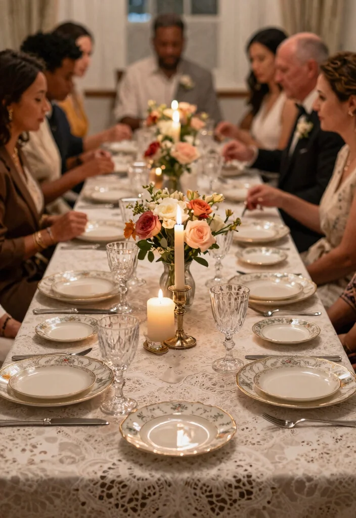12 Key Wedding Table Decor That Photographs All Night Long - 11. Vintage Inspired Decor 1