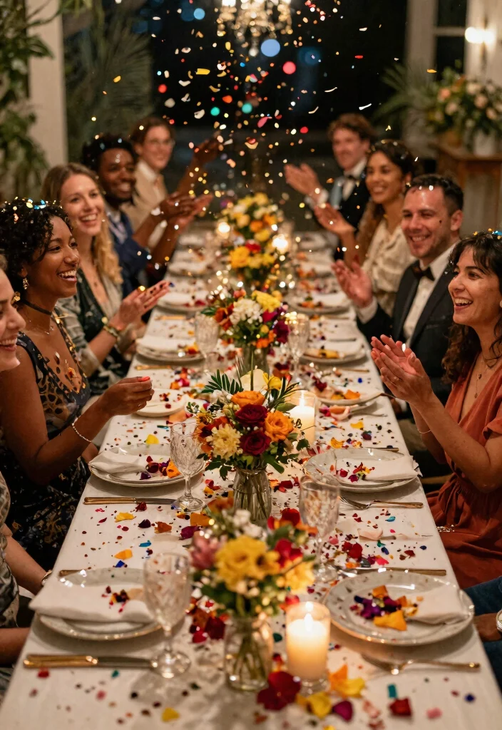 12 Key Wedding Table Decor That Photographs All Night Long - 7. Eco-Friendly Confetti 1