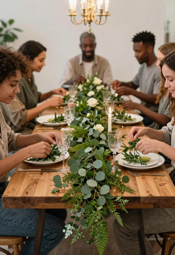 12 Luxury Wedding Flowers Without a Florist That Look Pro-Made - 1. Elegant Greenery Garlands 1