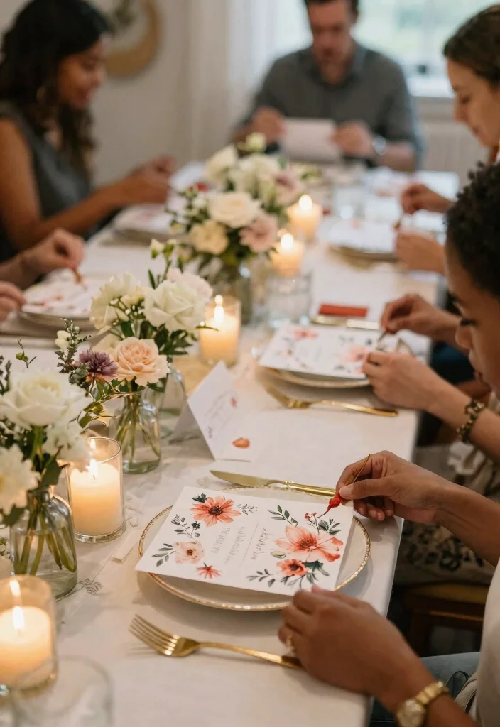 12 Luxury Wedding Flowers Without a Florist That Look Pro-Made - 10. Luxurious Floral Place Cards 1