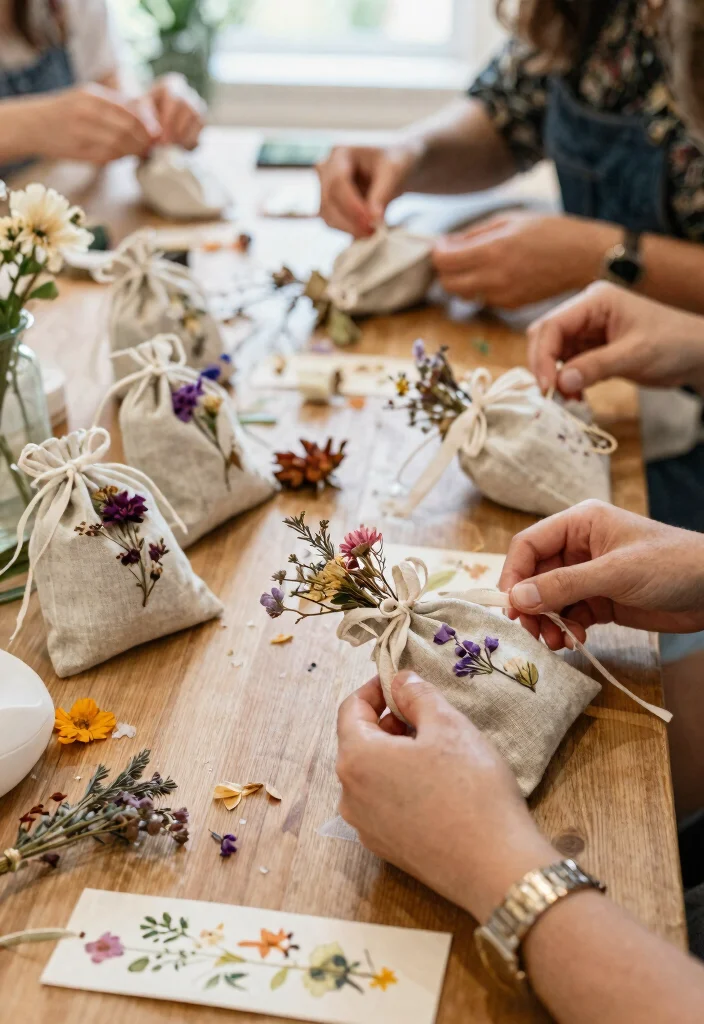 12 Luxury Wedding Flowers Without a Florist That Look Pro-Made - 12. Personalized Floral Favors 1