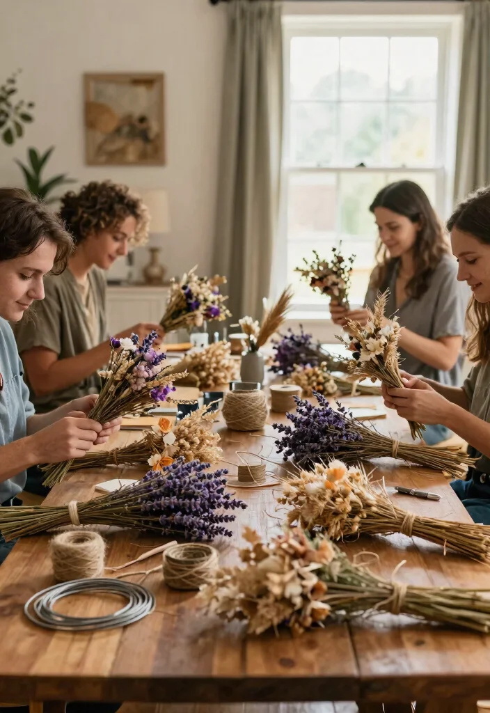 12 Luxury Wedding Flowers Without a Florist That Look Pro-Made - 2. Whimsical Dried Flower Bouquets 1