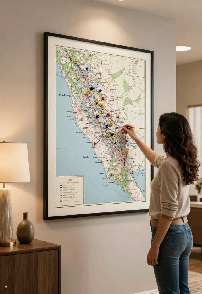12 Wedding Gifts for Mom She'll Actually Display at Home - 11. Framed Milestone Map 1