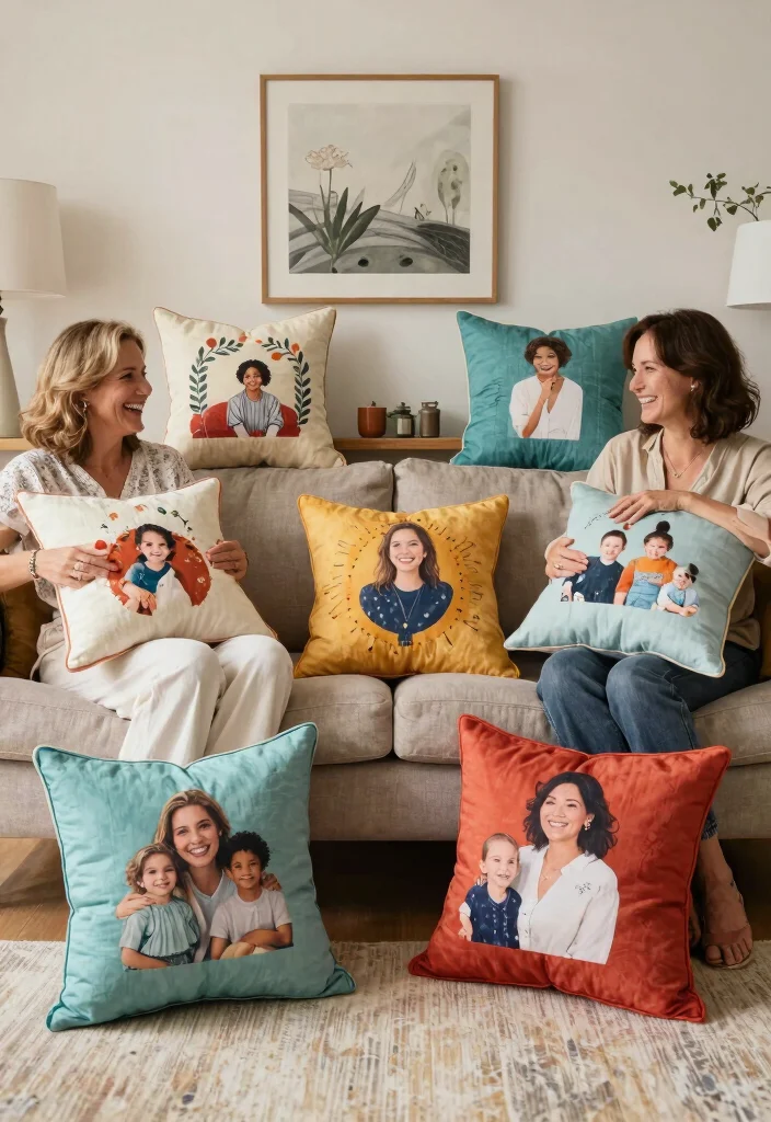 12 Wedding Gifts for Mom She'll Actually Display at Home - 3. Custom Throw Pillows 1