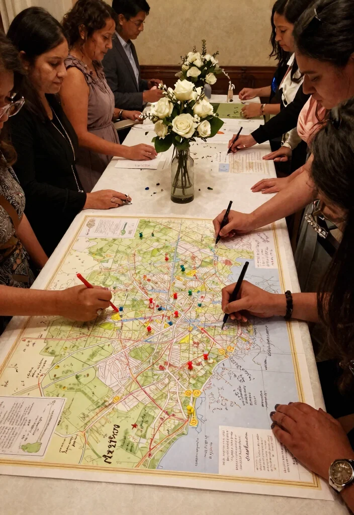 12 Wedding Guest Book Table Ideas That Get Every Guest to Sign - 7. Interactive Map Guest Book 1