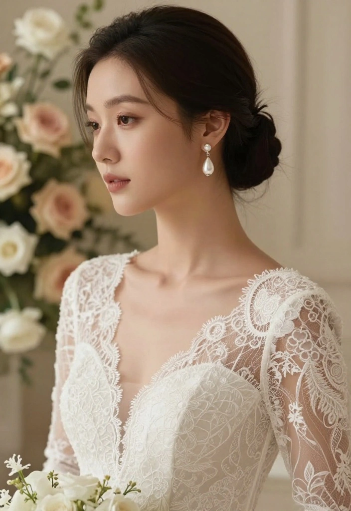 12 Wedding Jewelry Earrings That Don't Clash With Your Dress - 1. Ethereal Pearl Drops 1