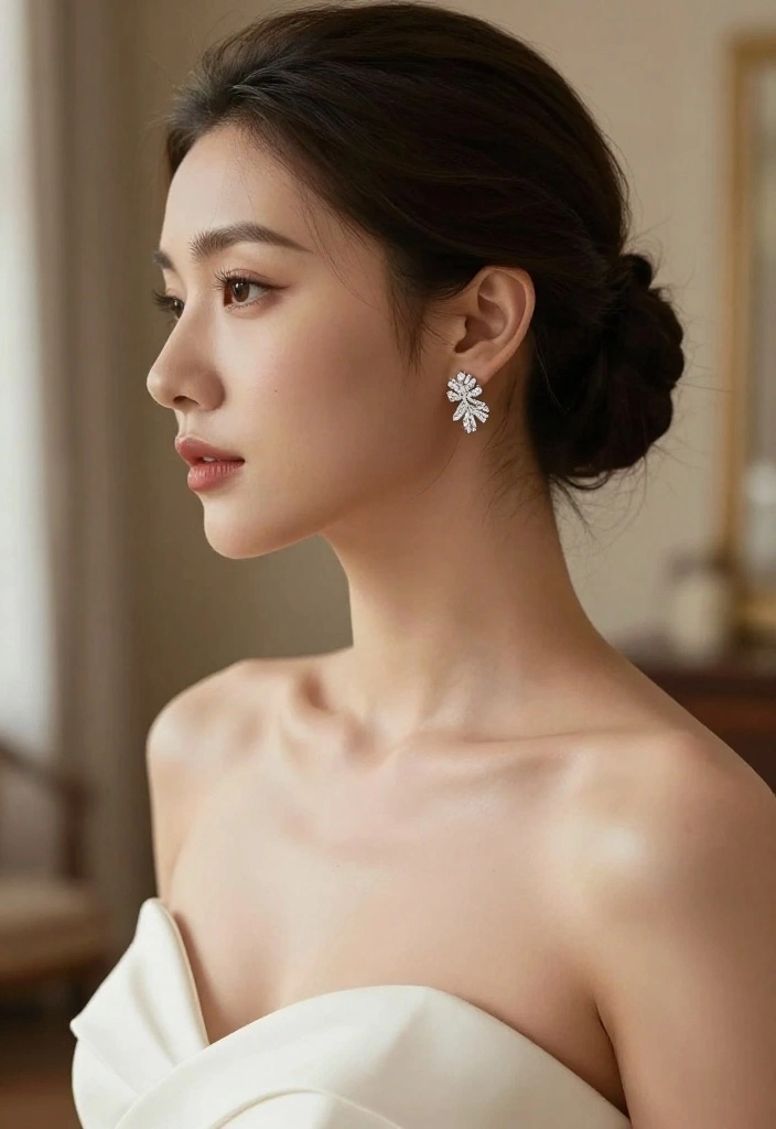 12 Wedding Jewelry Earrings That Don't Clash With Your Dress - 11. Sophisticated Ear Climbers 1