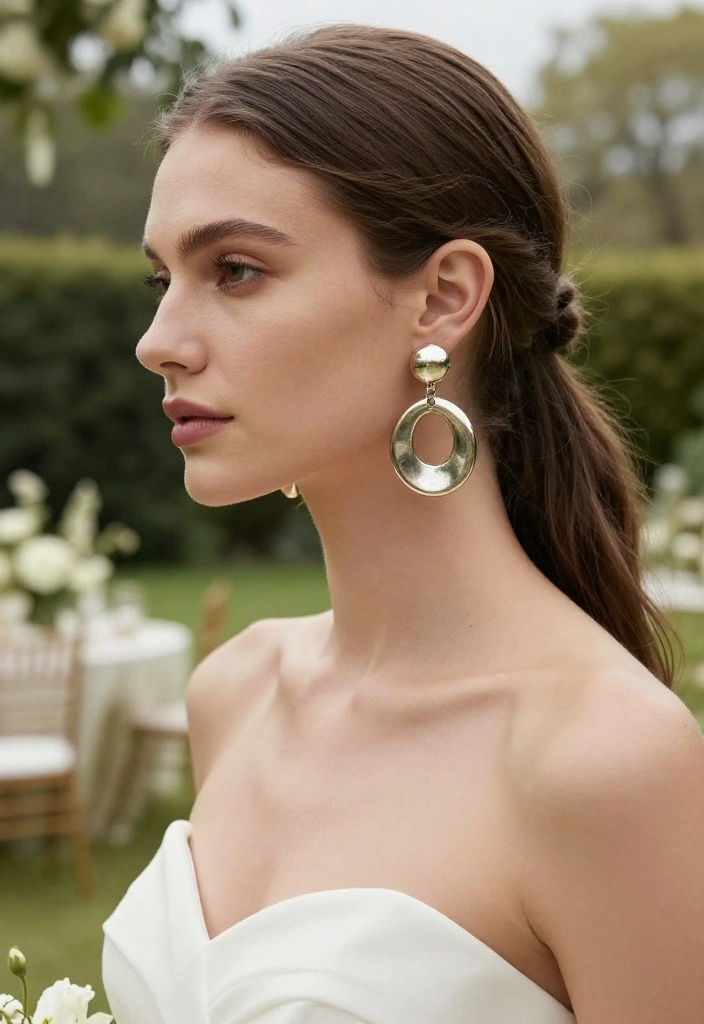12 Wedding Jewelry Earrings That Don't Clash With Your Dress - 12. Recycled Metal Statement Pieces 1
