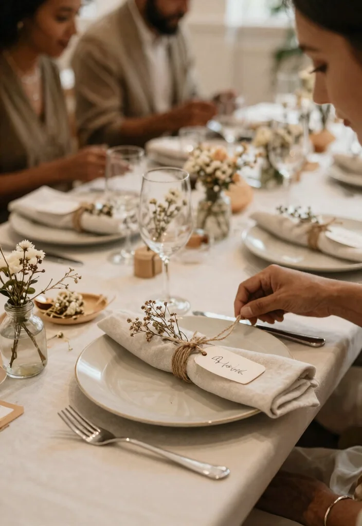14 DIY Wedding Table Decorations That Don't Look Homemade - 10. Personalized Napkin Rings 1