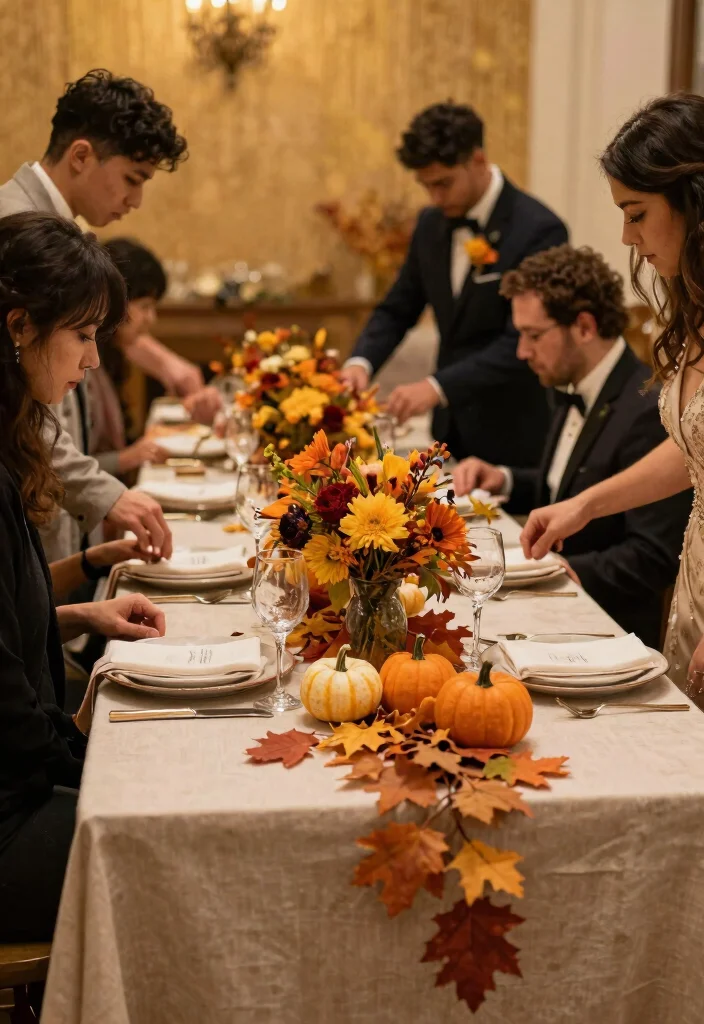 14 DIY Wedding Table Decorations That Don't Look Homemade - 14. Seasonal Decor Elements 1