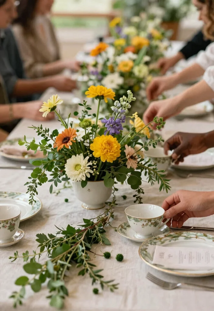 14 DIY Wedding Table Decorations That Don't Look Homemade - 2. Elegant Floral Arrangements 1