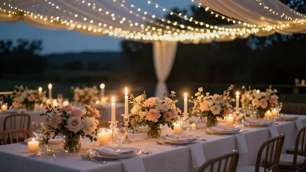 14 Flameless Candle Wedding Centerpieces That Stay Lit All Night