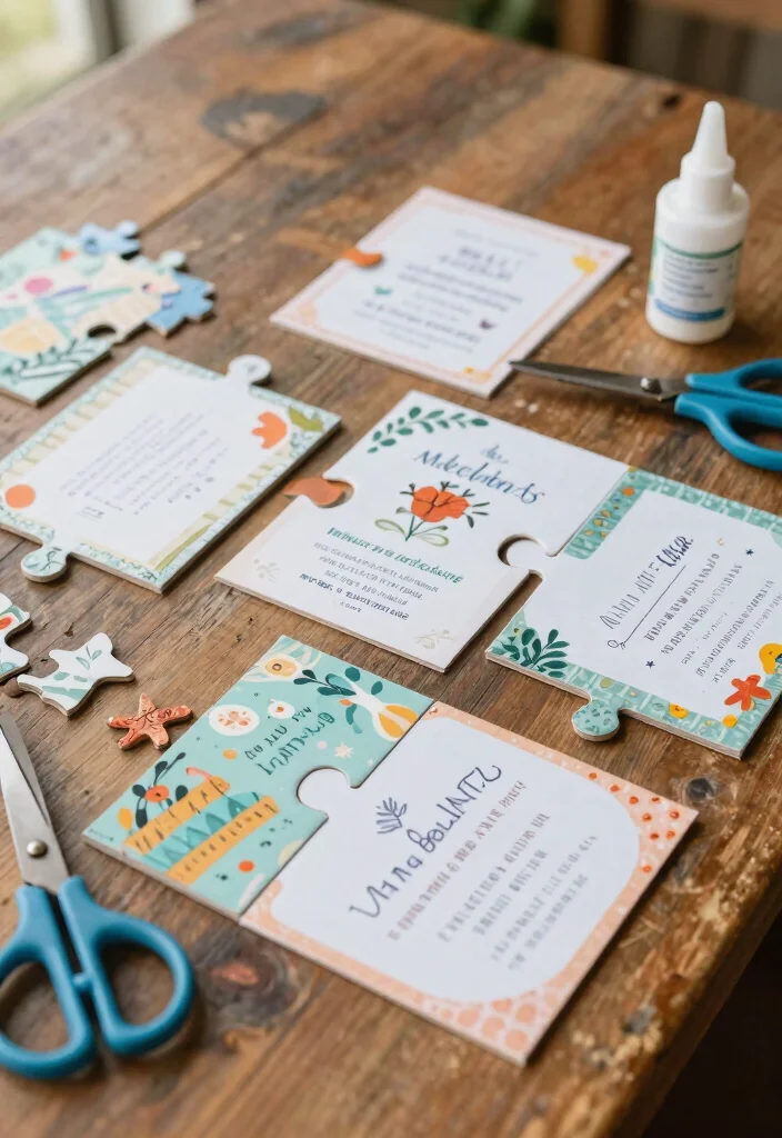 14 Original Wedding Invitations That Don't Look Pinterest-Copied - 11. Interactive Puzzle Invitations 1