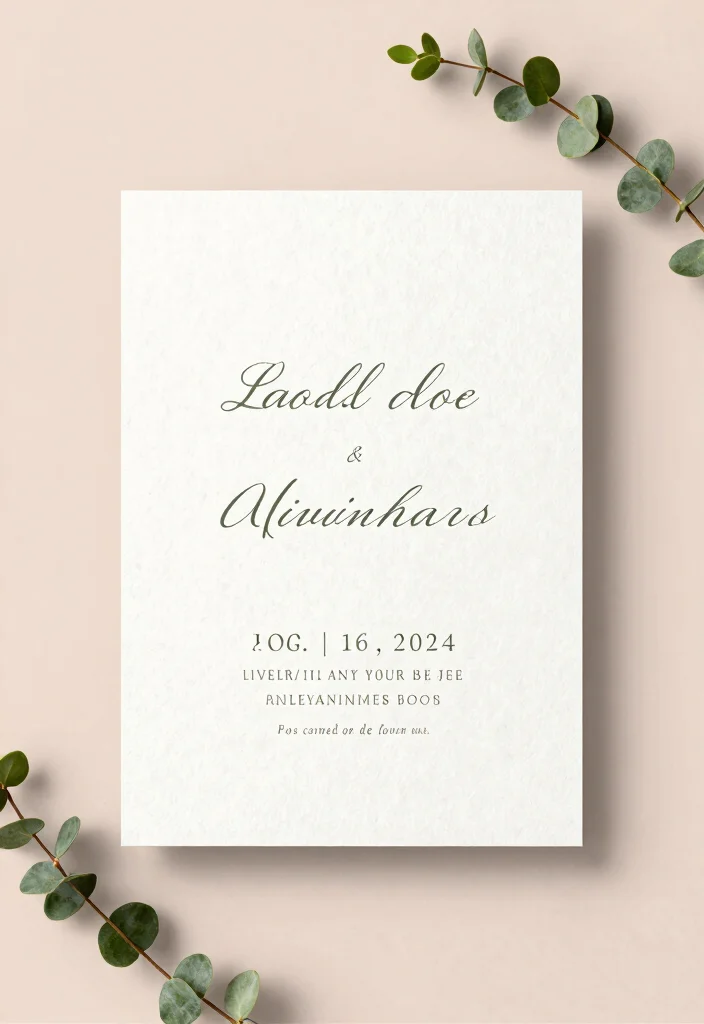 14 Original Wedding Invitations That Don't Look Pinterest-Copied - 3. Minimalist Elegance Invitations 1