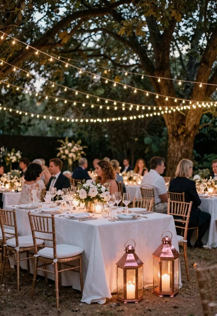 14 Rose Gold Wedding Decorations That Won't Clash With Venue - 6. Rose Gold Lighting 1