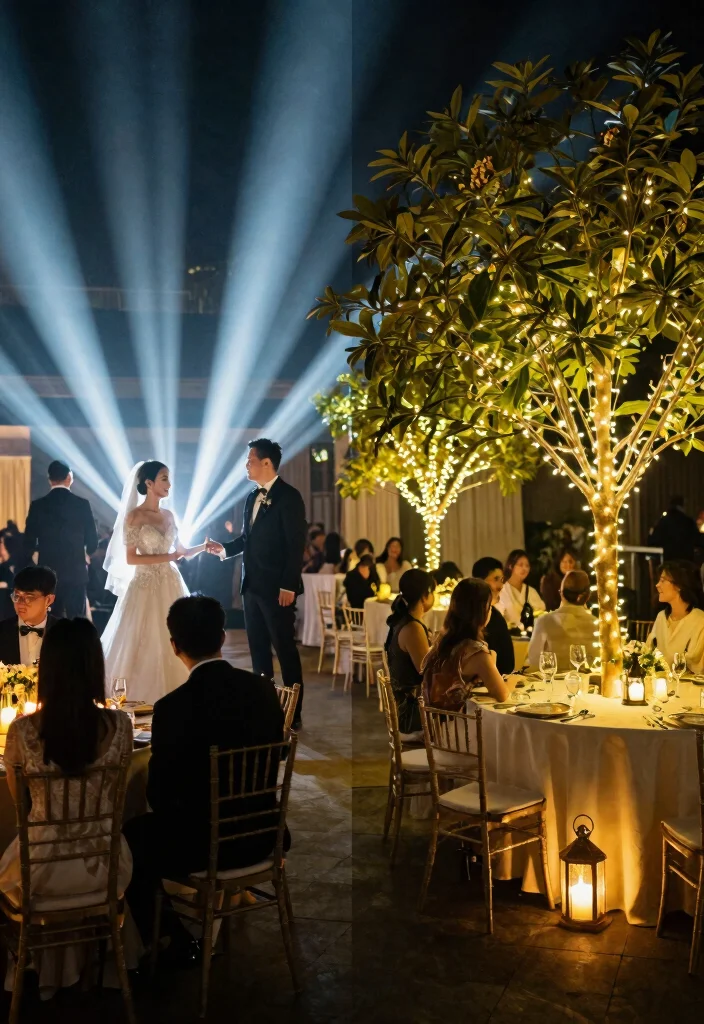 14 Wedding Decorations List With Venue-Provided vs DIY Split - 4. Lighting: Setting the Mood 1