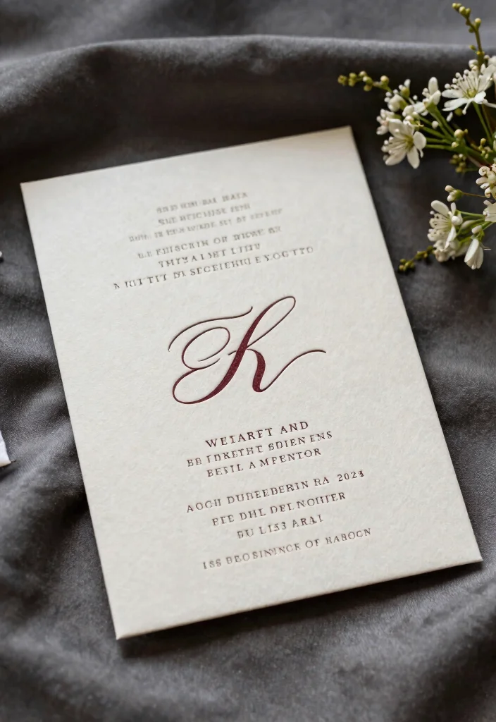 15 Affordable Wedding Invitations That Look Expensive - 15. Classic Letterpress 1