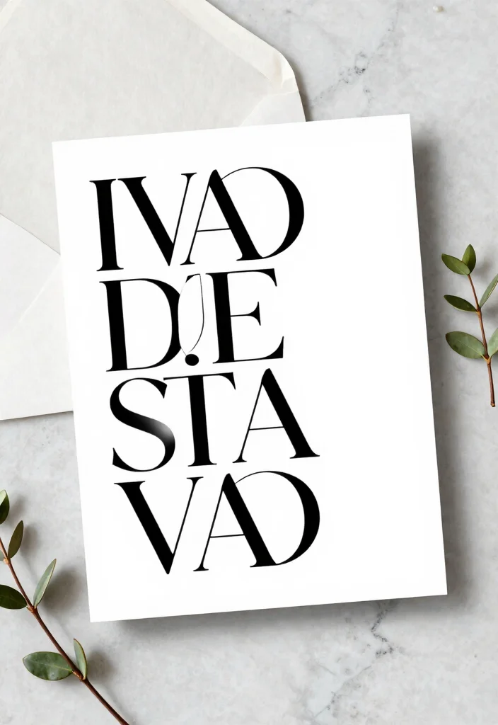 15 Affordable Wedding Invitations That Look Expensive - 4. Modern Typography 1