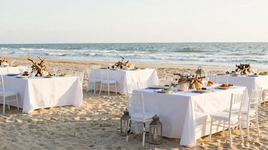 15 Beach Wedding Table Settings That Stay Put in the Wind