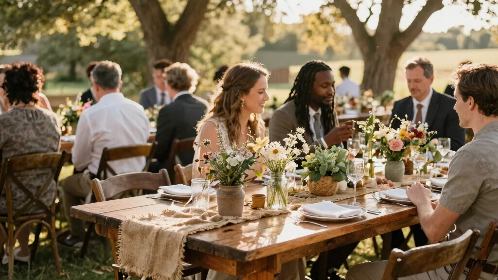 15 Country Wedding Table Decorations That Won't Blow Away Outside