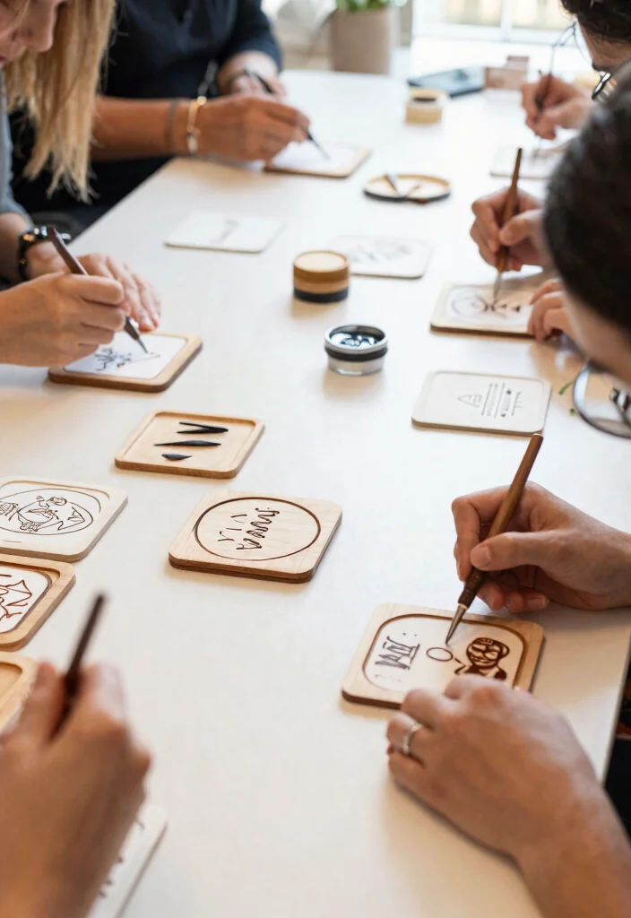 15 DIY Wedding Gifts for Guests That Don't Look Homemade - 4. Elegant Drink Coasters 1