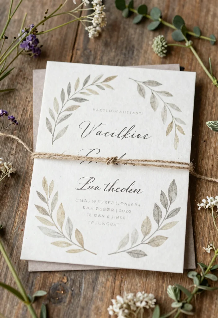 15 Earthy Wedding Invitations That Don't Look Too Casual - 1. Leafy Elegance 1