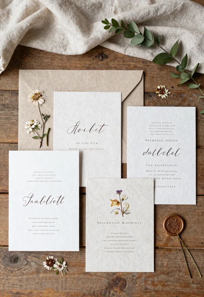 15 Earthy Wedding Invitations That Don't Look Too Casual - 3. Natural Textures 1