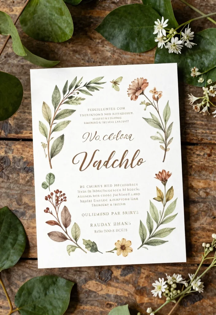 15 Earthy Wedding Invitations That Don't Look Too Casual - 4. Botanical Illustrations 1