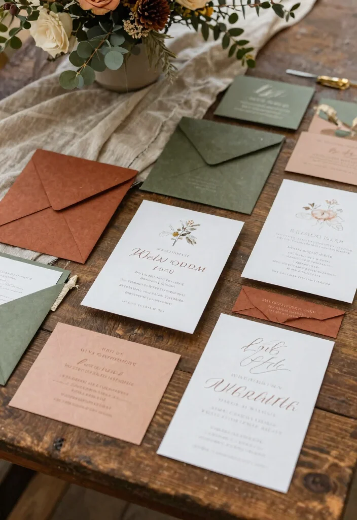15 Earthy Wedding Invitations That Don't Look Too Casual - 7. Earthy Color Palettes 1