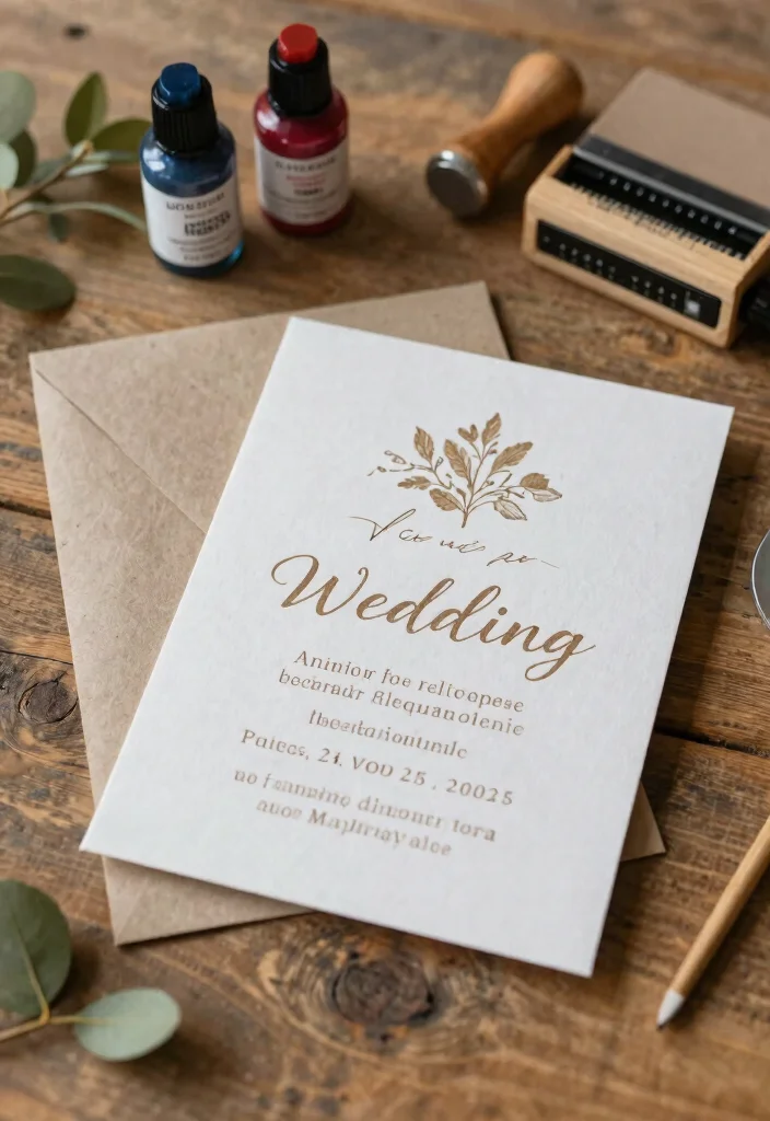 15 Earthy Wedding Invitations That Don't Look Too Casual - 9. Eco-Friendly Printing Techniques 1