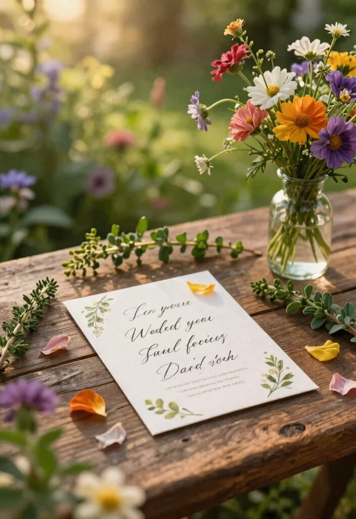 15 Romantic Wedding Invitations With Readable Script Fonts - 1. Whimsical Garden Theme 1